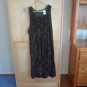 Erika co Sleeveless fall Flower Design Dress size Small